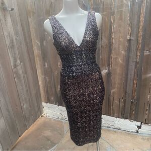 Dress the population sequence midi dress size small